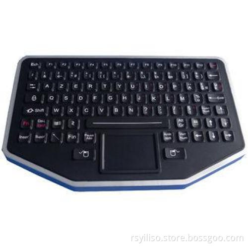IP68 dynamic sealed & ruggedized silicone industrial keyboa